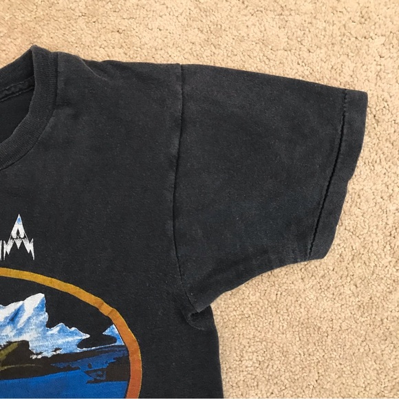 Original YES Concert Band Tee Drama Tour 1980 Chicago Amphitheater Vintage Fade - Picture 5 of 9